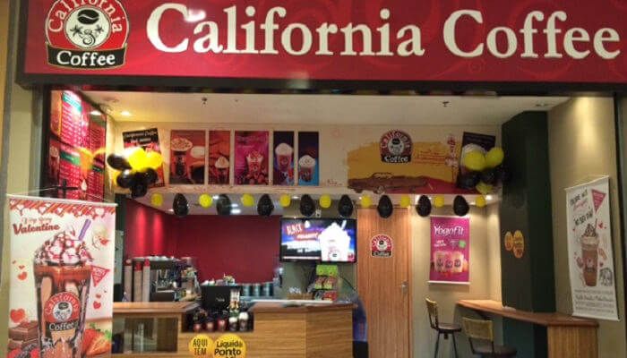 franquia de cafeteria - california coffee