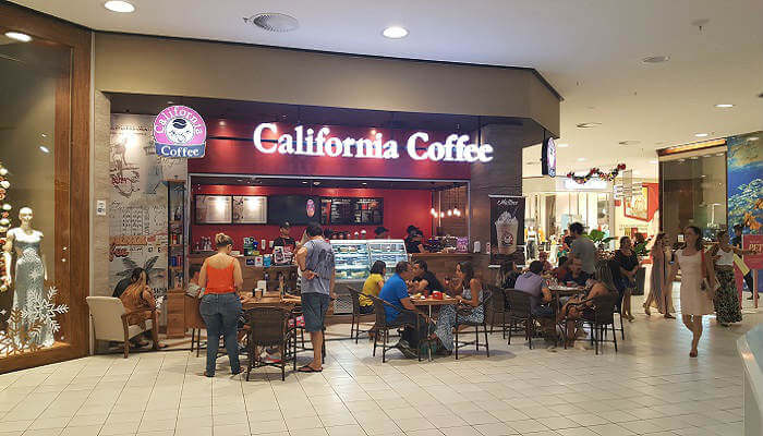 franquia de cafeteria - california coffee