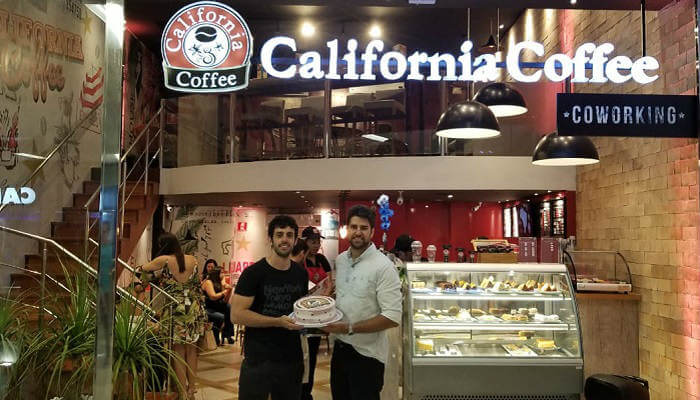 franquia de cafeteria - california coffee