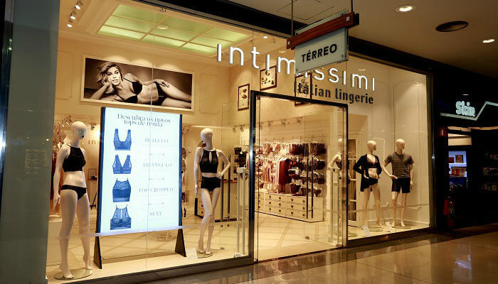 franquia de lingeries franquia Intimissimi
