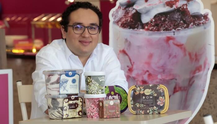 Tiago da Gela Boca, dono da franquia de supermercado de sorvete